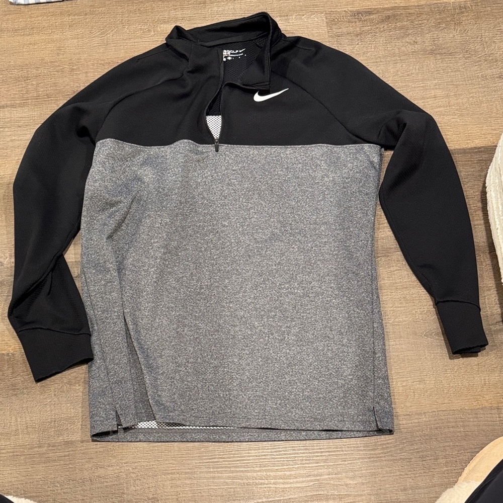 Nike Black and Gray Pullover Top